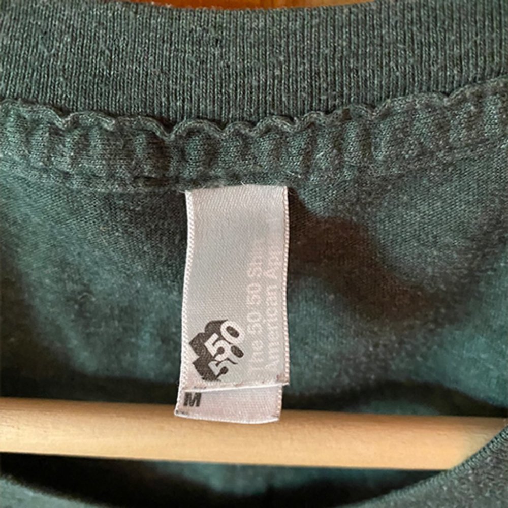 American Apparel 50/50 Tshirt - Heathered Hunter